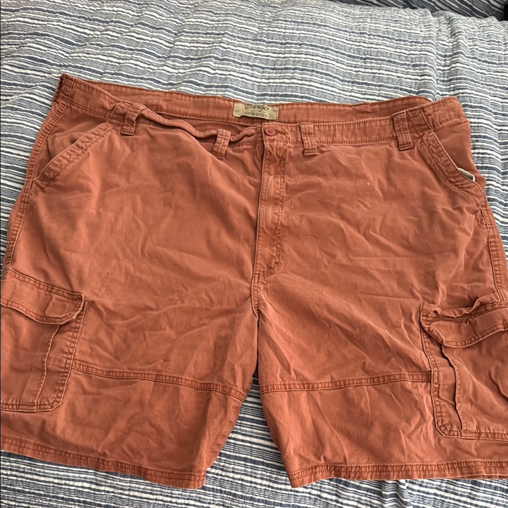 Wrangler orange Cargo Shorts Lightweight Relaxed Fit